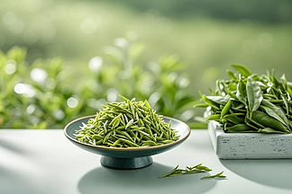 简约风农产品食品新鲜好茶叶详情页模板